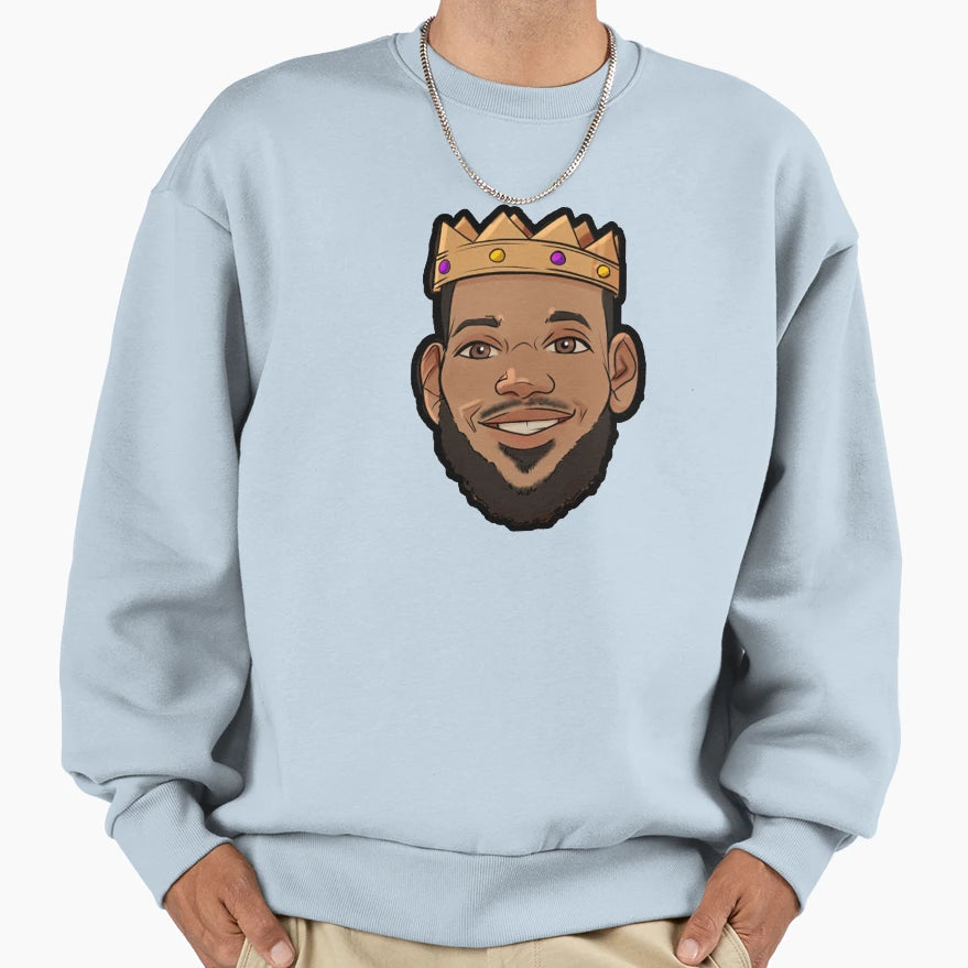 Big Head Lebron Sweatshirt - Trendy Graphic Unisex - T-Shirt, Sweatshirt, Hoodie