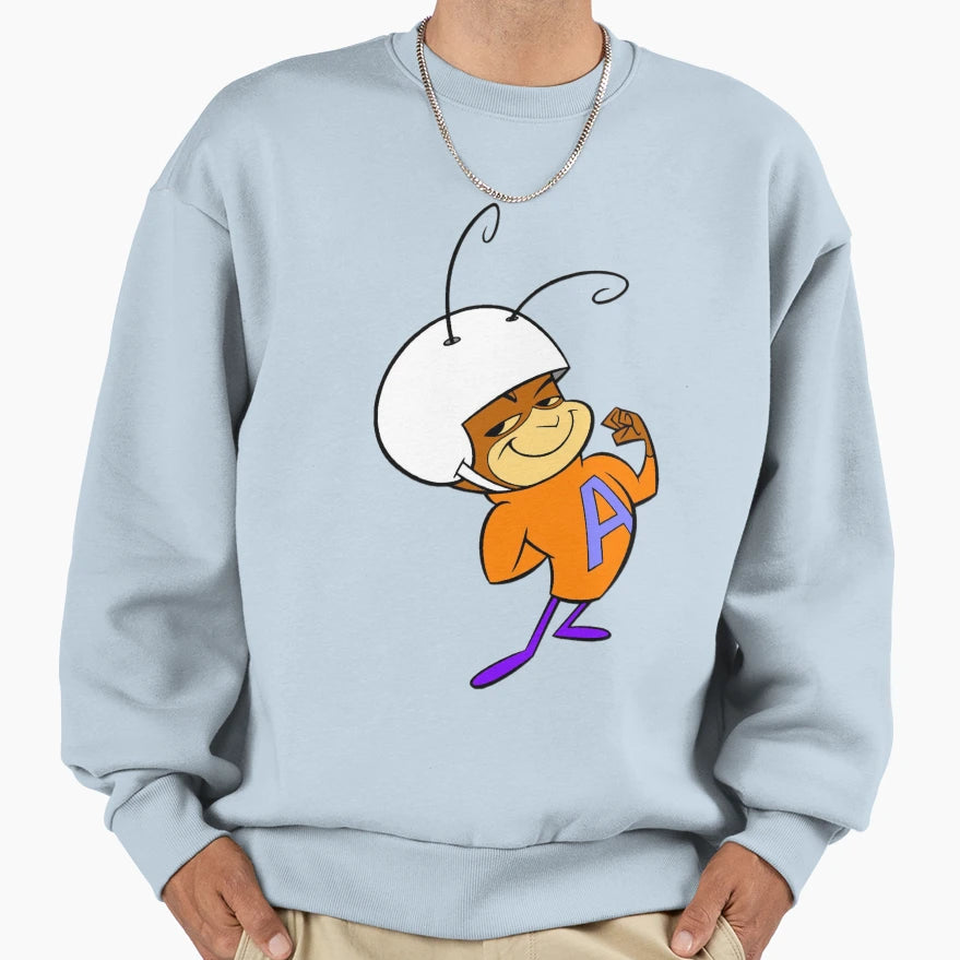 Atom Ant Pose Sweatshirt - Unique Graphic for Adults - T-Shirt, Sweatshirt, Hoodie