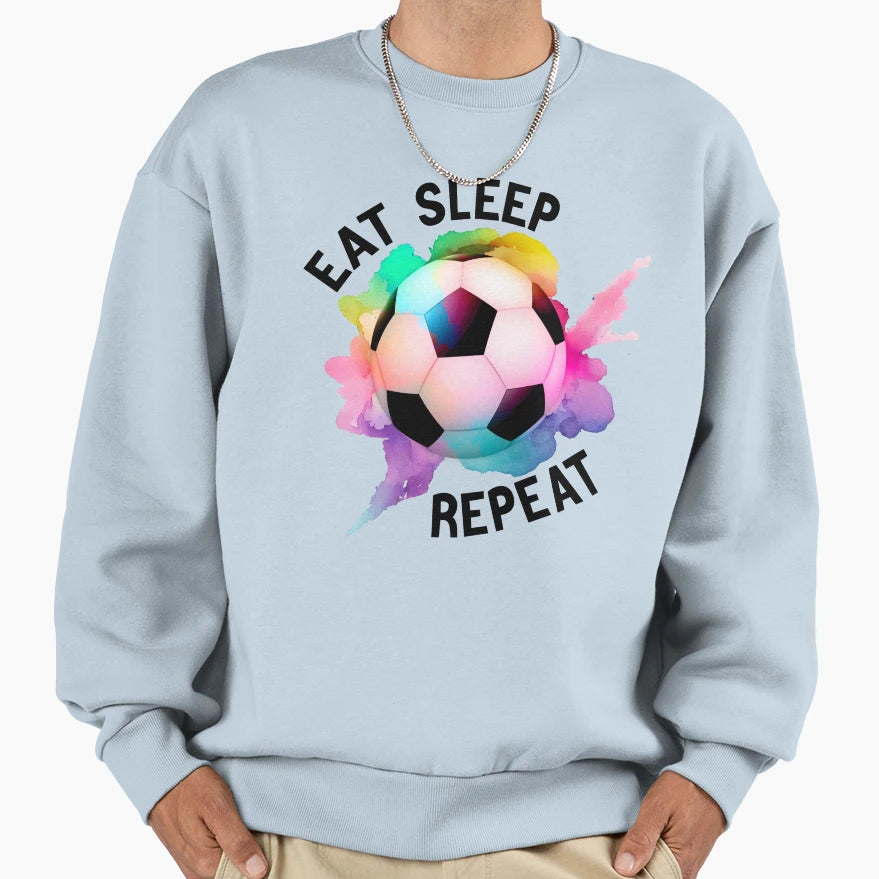 Eat Sleep Repeat Sweatshirt - Fun Novelty Design for Adults - T-Shirt, Sweatshirt, Hoodie