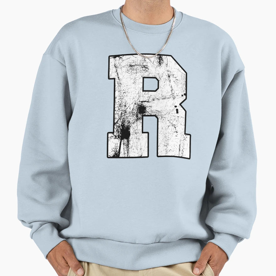Letter R Initials Sweatshirt - Trendy Graphic Men Women - T-Shirt, Sweatshirt, Hoodie