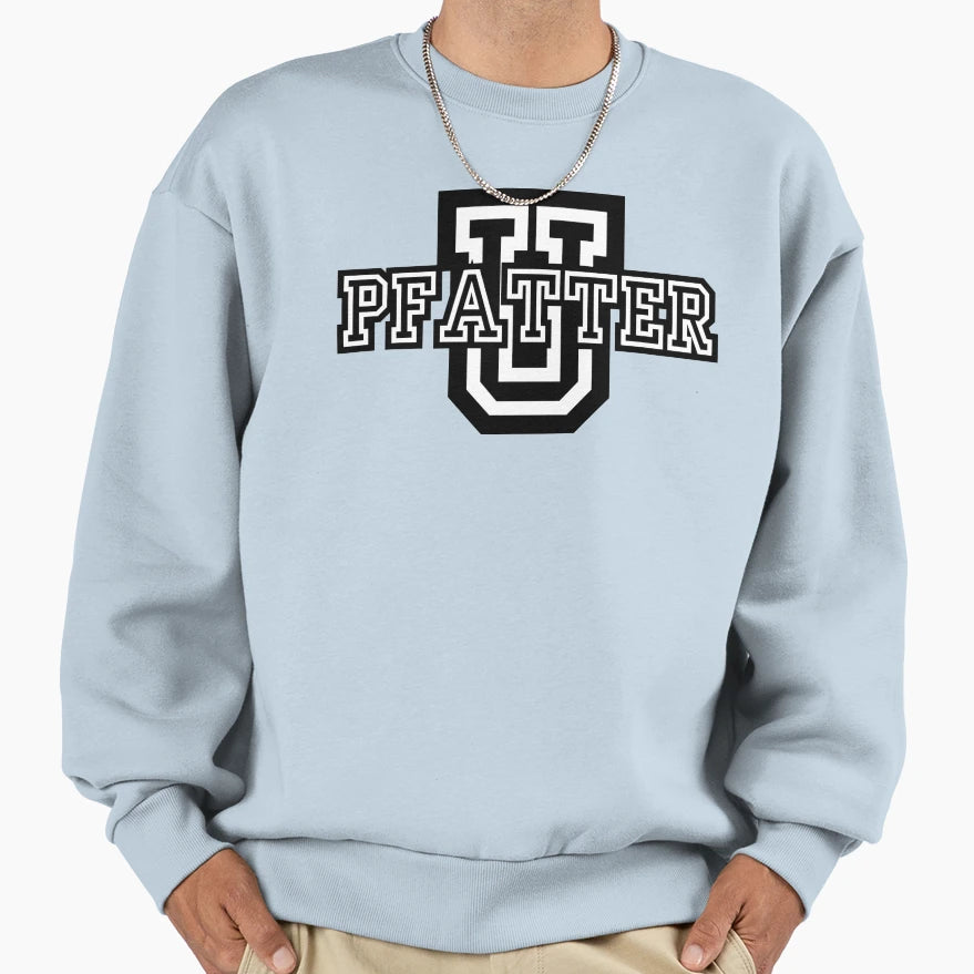 Pfatter U Bold Logo Sweatshirt - Novelty Apparel for Adults - T-Shirt, Sweatshirt, Hoodie