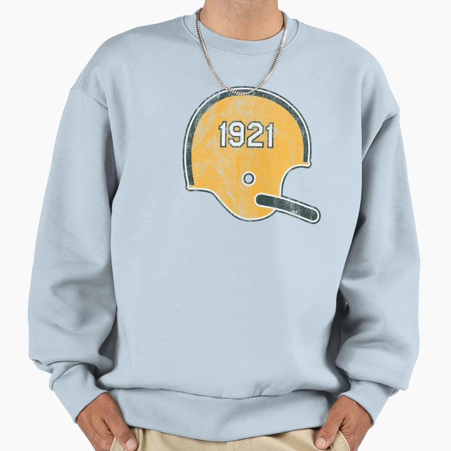 Green Bay Packers Year Founded Helmet Sweatshirt - Minimalist Print Unisex - T-Shirt, Sweatshirt, Hoodie