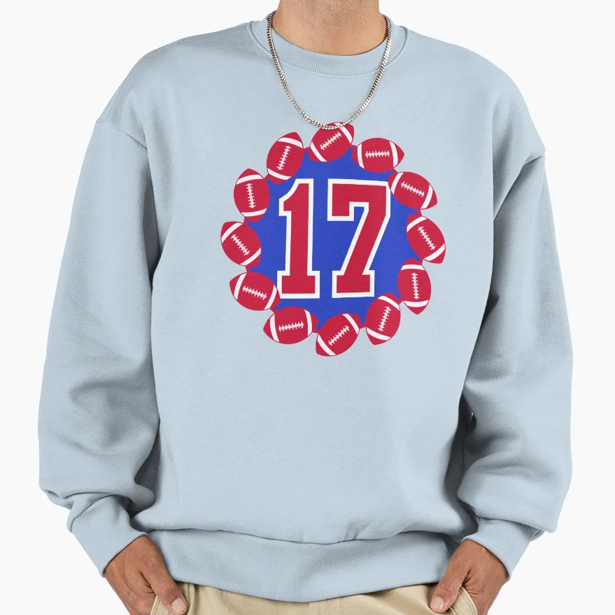 Lets Go Buffalo 17 Allen Sweatshirt - Fun Novelty Design for Adults - T-Shirt, Sweatshirt, Hoodie