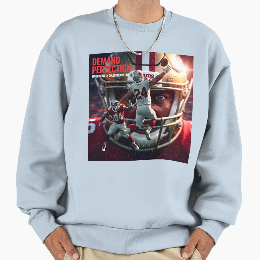 Demand Protection Super Bowl Lx Sweatshirt - Aesthetic Graphic Unisex - T-Shirt, Sweatshirt, Hoodie
