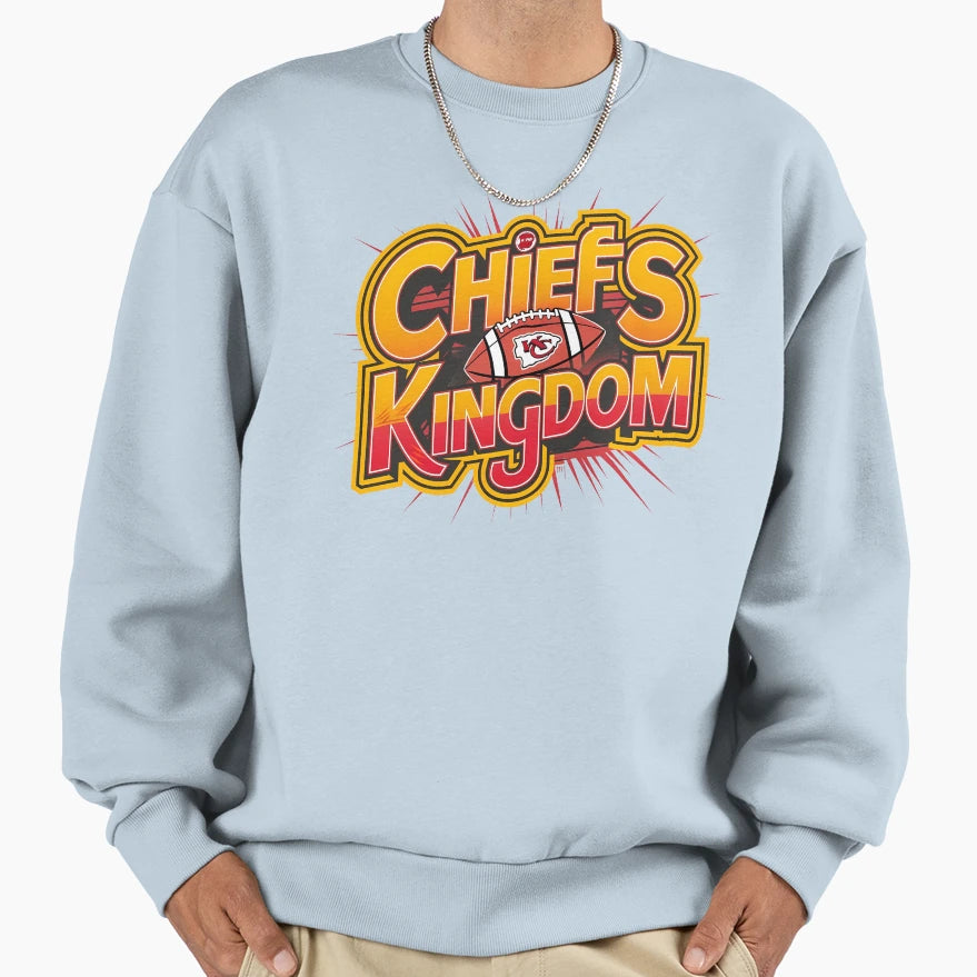 Chiefs Kingdom Sweatshirt - Fun Novelty Design Men Women - T-Shirt, Sweatshirt, Hoodie