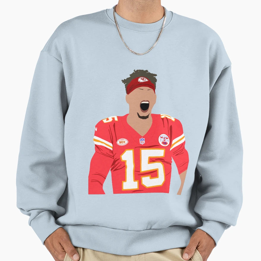 Kansas City Patrick Mahoney Sweatshirt - Novelty Apparel for Adults - T-Shirt, Sweatshirt, Hoodie