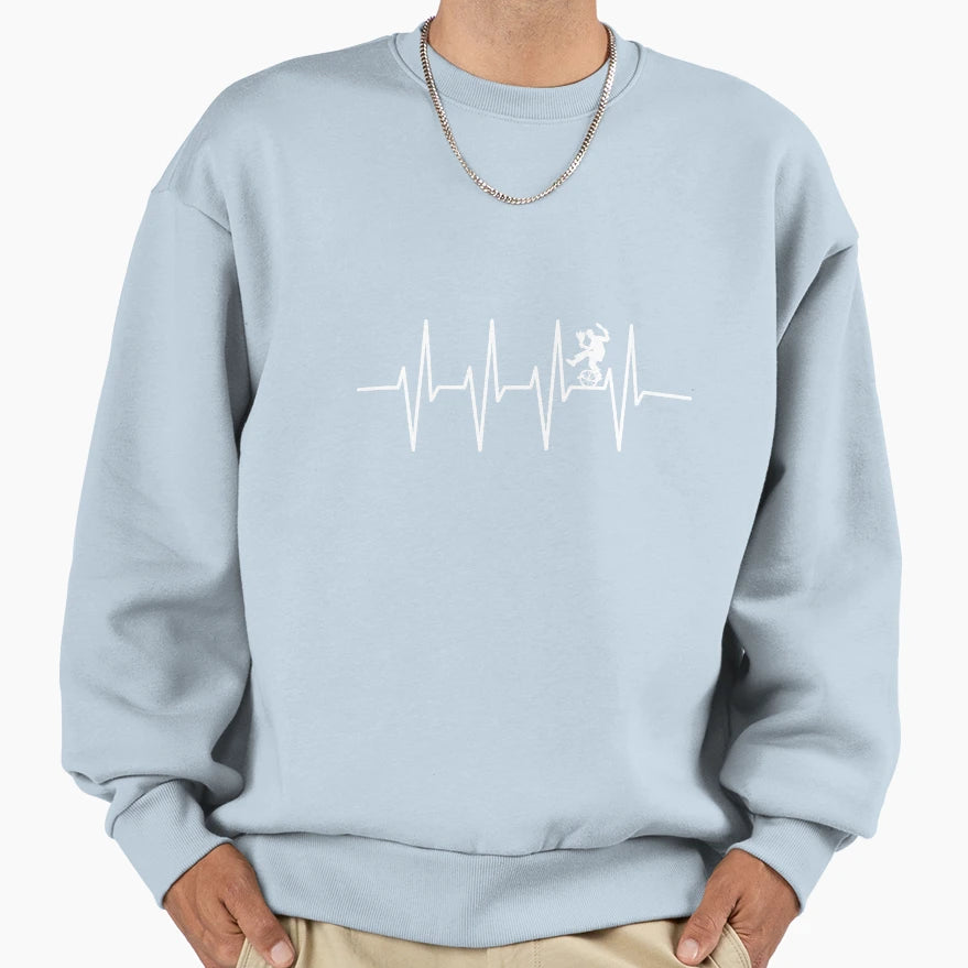Juggling Juggler Heartbeat Ekg Sweatshirt - Fun Novelty Design Men Women - T-Shirt, Sweatshirt, Hoodie