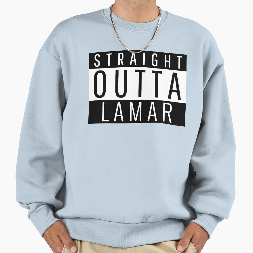 Straight Outta Lamar Colorado Lamar Sweatshirt - Fun Novelty Design Unisex - T-Shirt, Sweatshirt, Hoodie