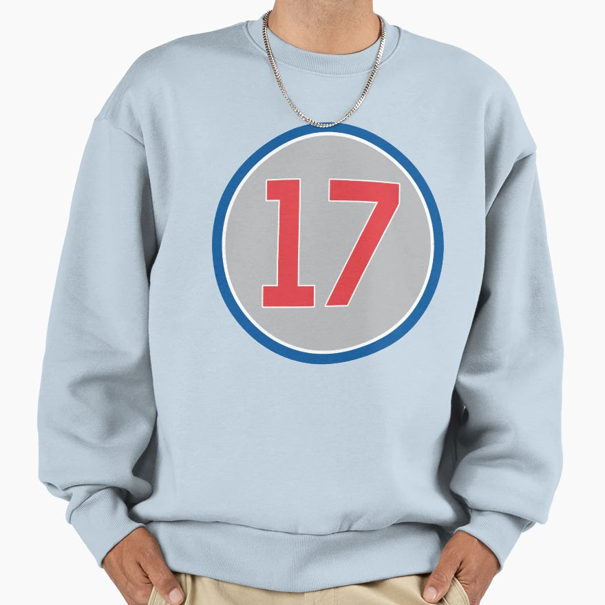 Kris Bryant 17 Jersey Number Sweatshirt - Trendy Graphic Unisex - T-Shirt, Sweatshirt, Hoodie