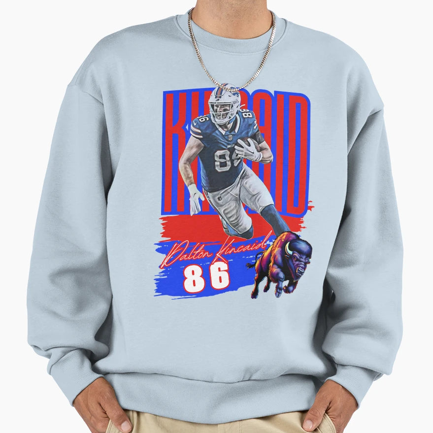Dalton Kincaid Buffalo Bills Sweatshirt - Aesthetic Graphic Men Women - T-Shirt, Sweatshirt, Hoodie