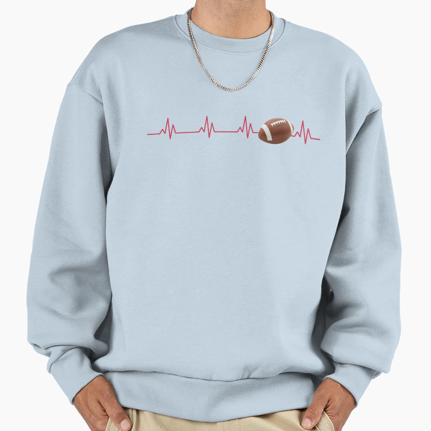 Minimalist American Football Fans Sweatshirt - Aesthetic Graphic Unisex - T-Shirt, Sweatshirt, Hoodie