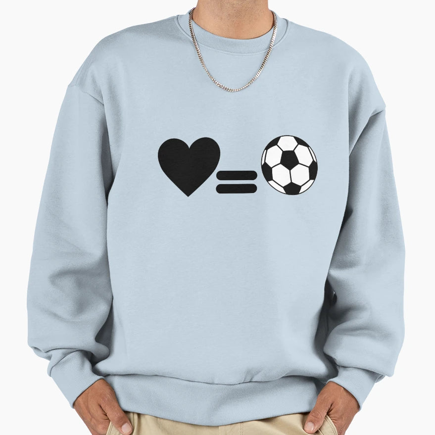 Football Is Life Sweatshirt - Minimalist Print Unisex - T-Shirt, Sweatshirt, Hoodie
