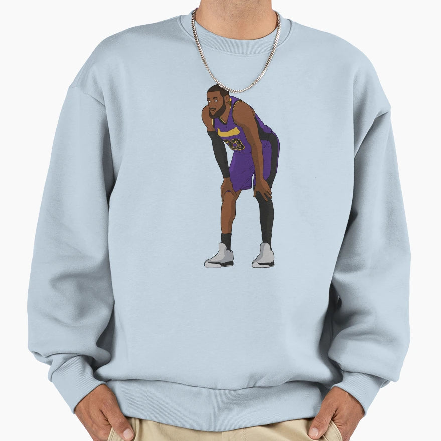 Lebron Cartoon Sweatshirt - Novelty Apparel for Adults - T-Shirt, Sweatshirt, Hoodie