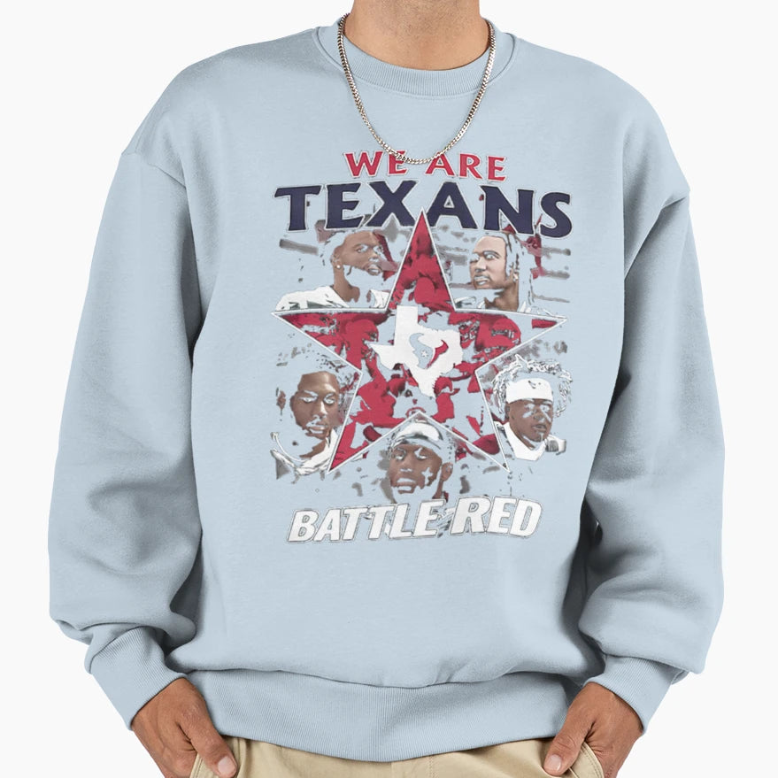 Art Houston Texans Sweatshirt - Aesthetic Graphic Men Women - T-Shirt, Sweatshirt, Hoodie