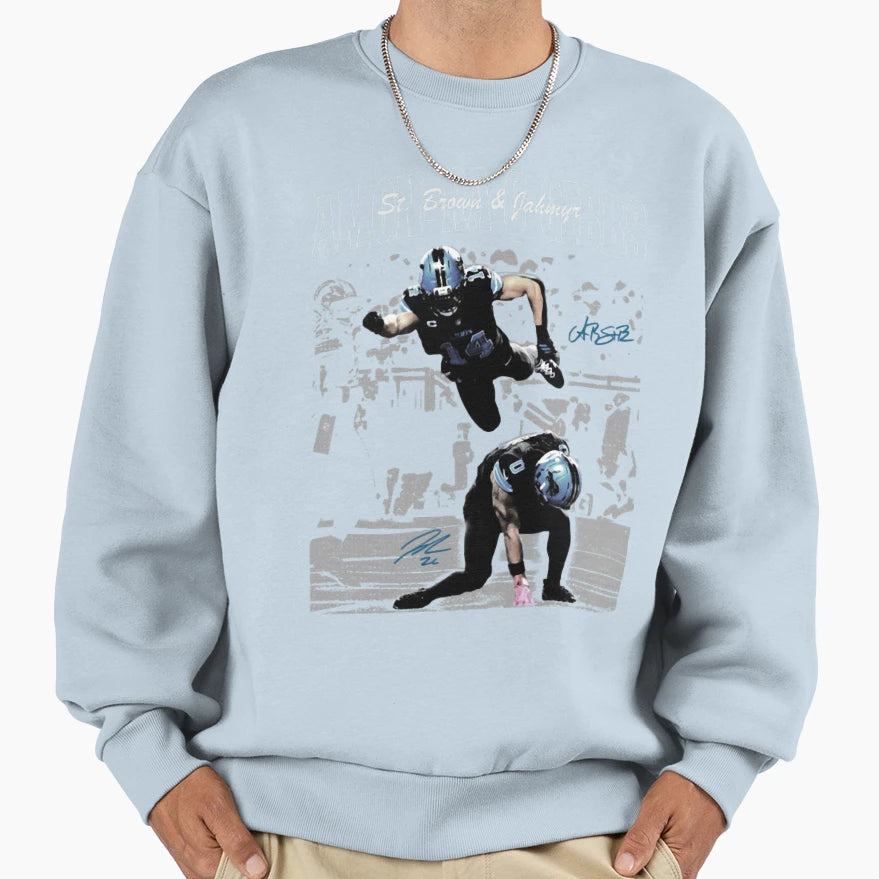 Amon Ra St Brown JG Detroit Football Sweatshirt - Novelty Apparel Unisex - T-Shirt, Sweatshirt, Hoodie