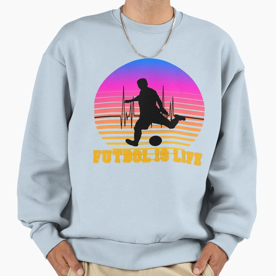 Best Futbol Many Lands Is Life Sweatshirt - Fun Novelty Design Unisex - T-Shirt, Sweatshirt, Hoodie