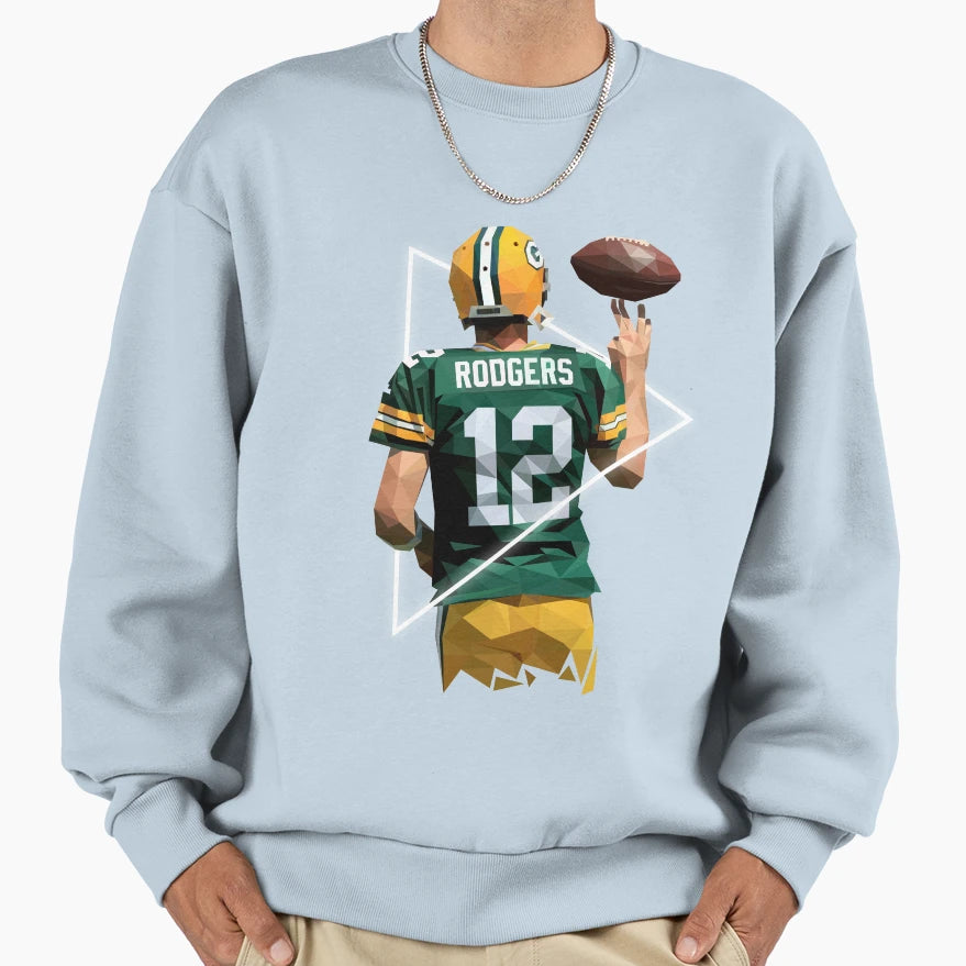American Football Player Sweatshirt - Graphic Print for Adults - T-Shirt, Sweatshirt, Hoodie
