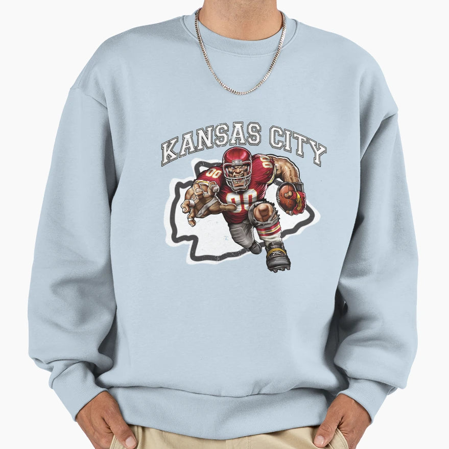 Kansas City Football Sweatshirt - Aesthetic Graphic Men Women - T-Shirt, Sweatshirt, Hoodie
