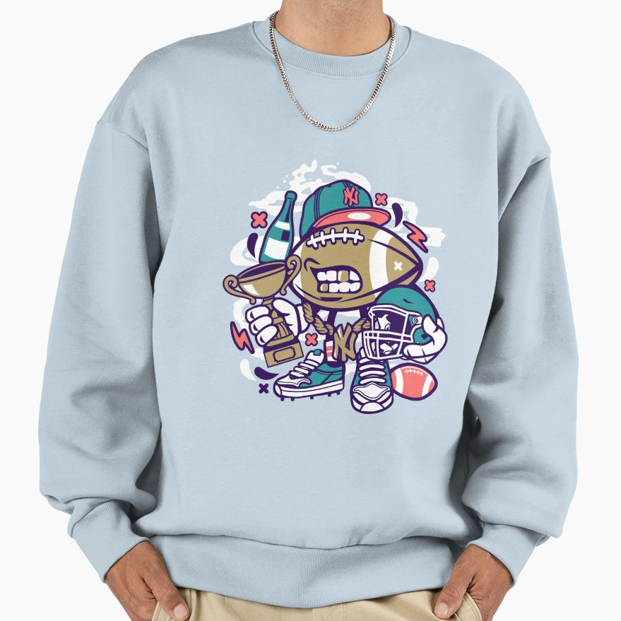 Football Champion Sweatshirt - Fun Novelty Design for Adults - T-Shirt, Sweatshirt, Hoodie