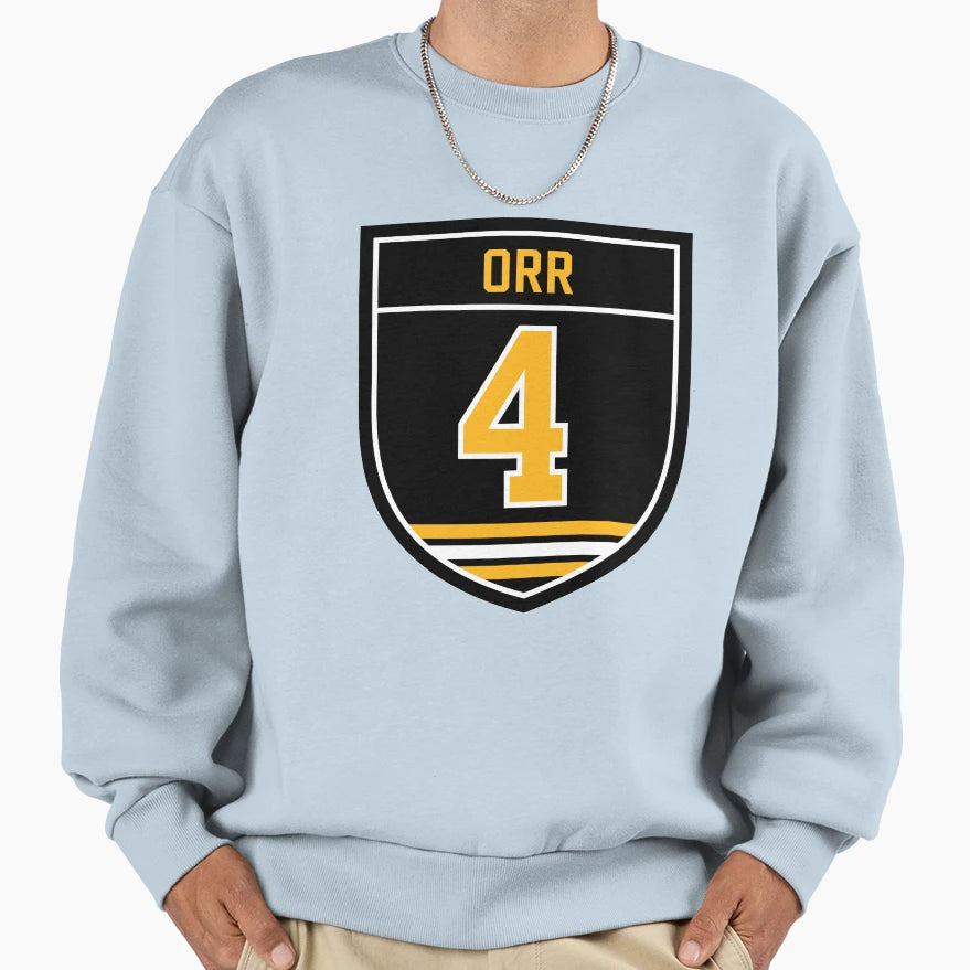 Orr 4 Emblem Sweatshirt - Minimalist Print Men Women - T-Shirt, Sweatshirt, Hoodie