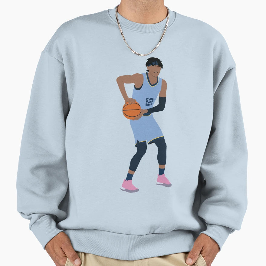 Ja Morant Sweatshirt - Custom Art Print Unisex - T-Shirt, Sweatshirt, Hoodie