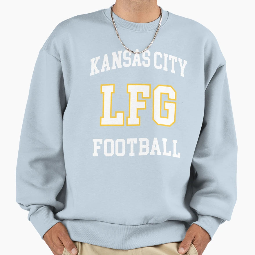 Kansas City Football Lfg Sweatshirt - Graphic Print Unisex - T-Shirt, Sweatshirt, Hoodie