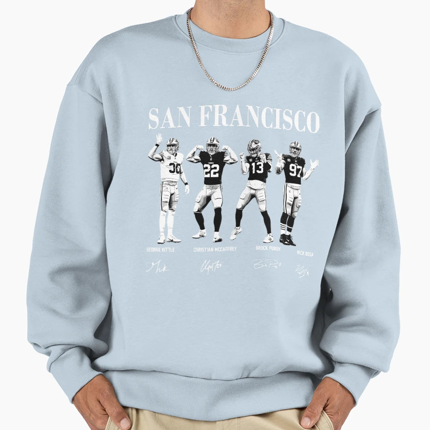 San Francisco 49Ers Gang BP GK Sweatshirt - Aesthetic Graphic for Adults - T-Shirt, Sweatshirt, Hoodie