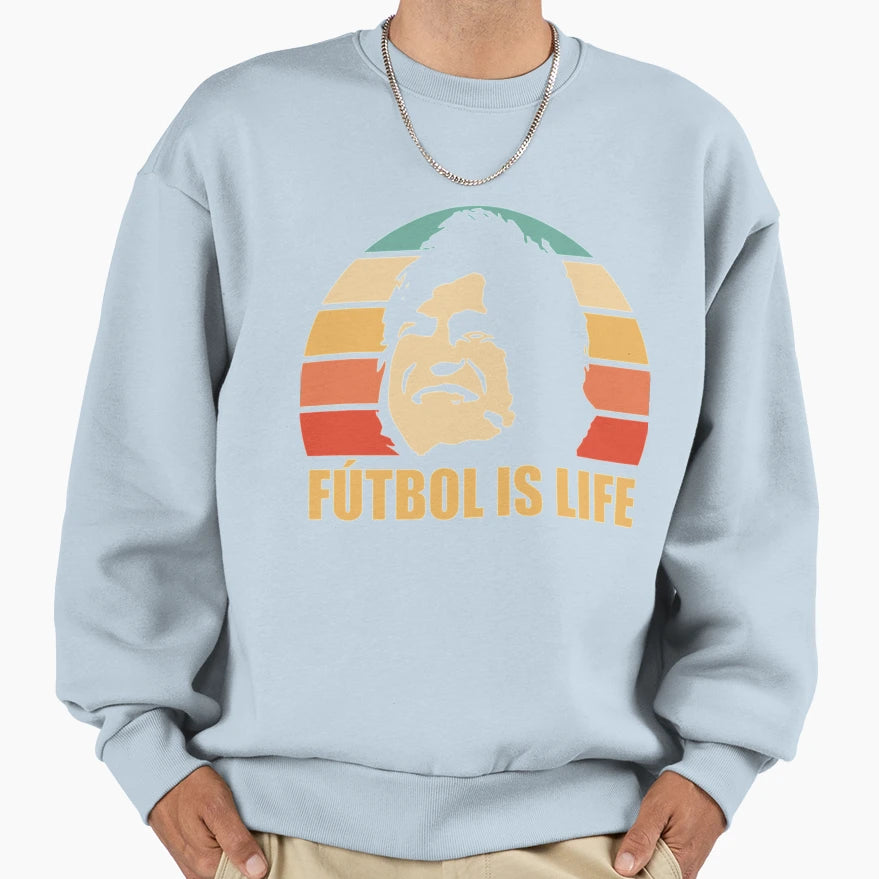 Futbol Is Life Gift And Sweatshirt - Novelty Apparel for Adults - T-Shirt, Sweatshirt, Hoodie