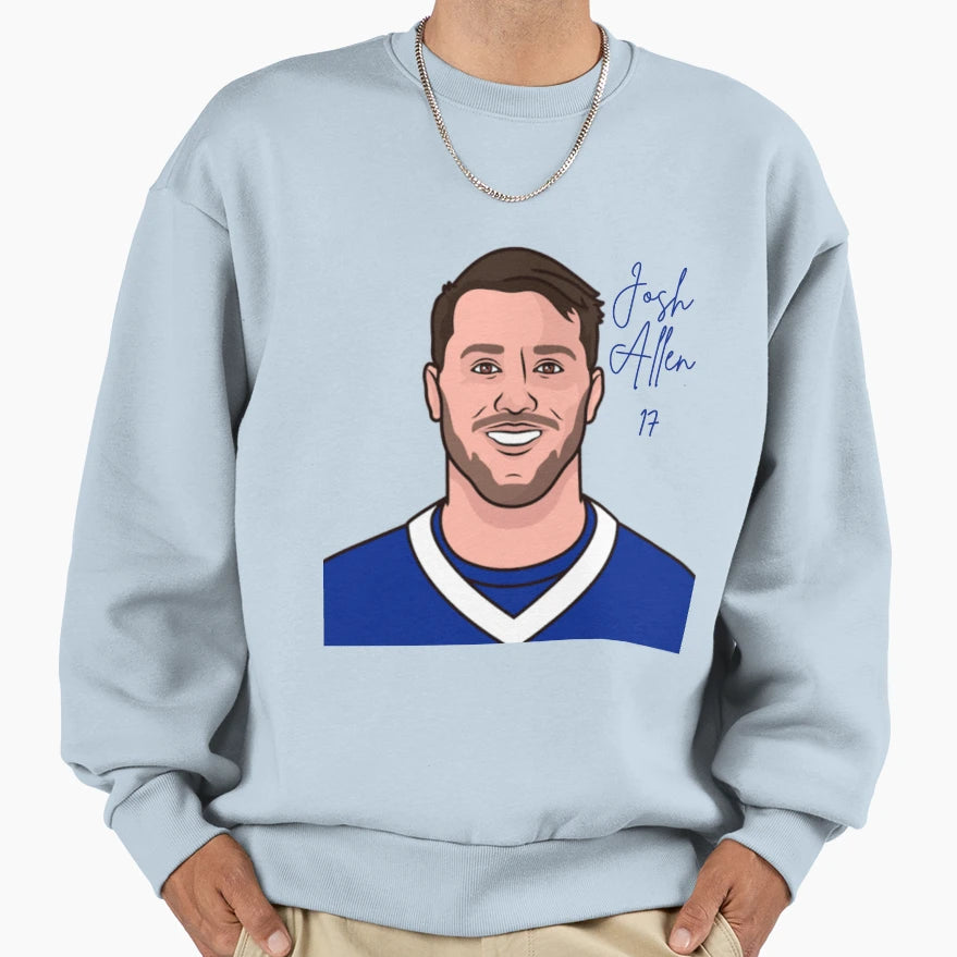 JA Buffalo Bills Quarterback Sweatshirt - Minimalist Print Men Women - T-Shirt, Sweatshirt, Hoodie