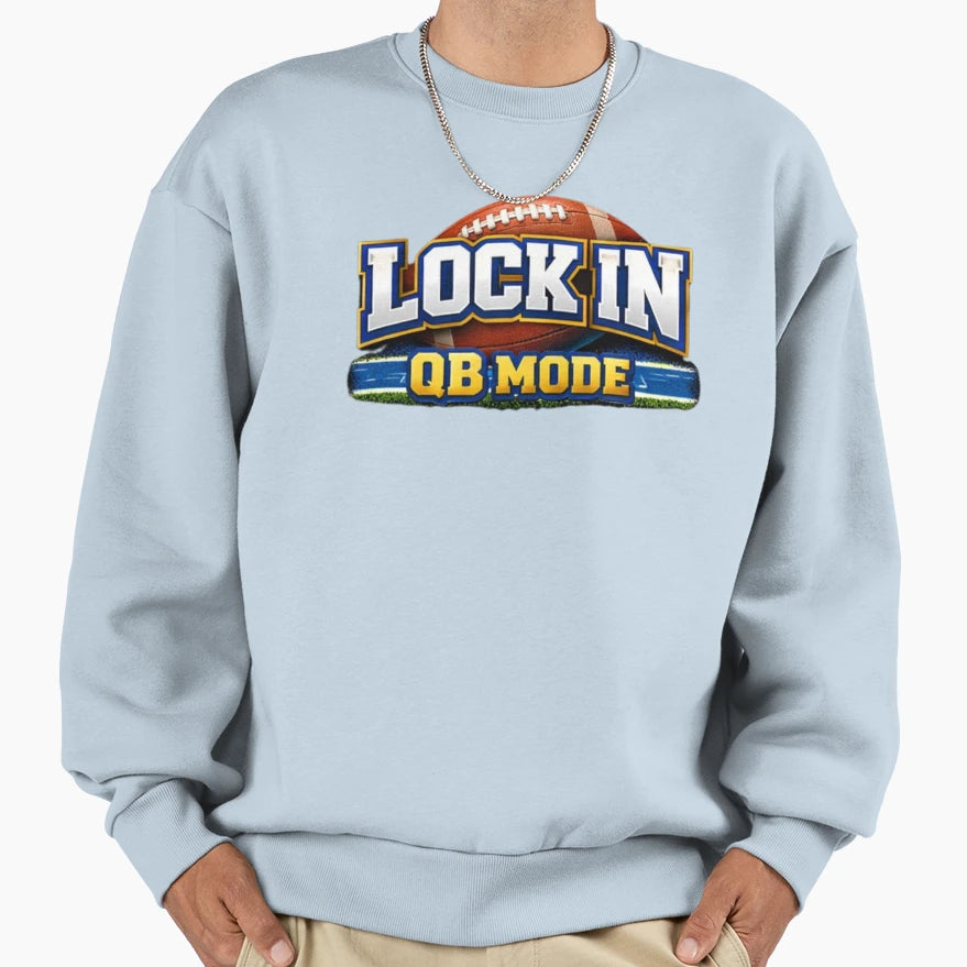 Lock Qb Mode Football T-Shirt - Minimalist Print Men Women - T-Shirt, Sweatshirt, Hoodie