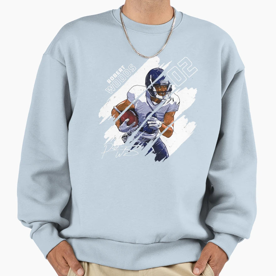 Robert Woods Sweatshirt - Minimalist Print for Adults - T-Shirt, Sweatshirt, Hoodie