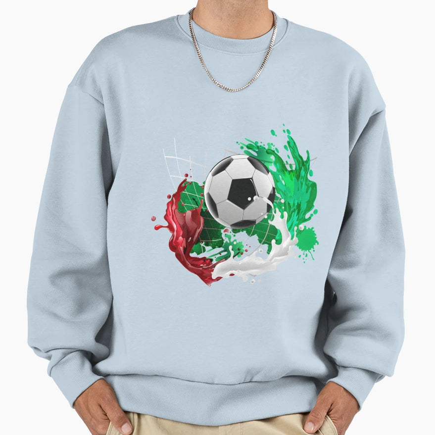 Italy Football Sweatshirt - Casual Everyday Wear Men Women - T-Shirt, Sweatshirt, Hoodie