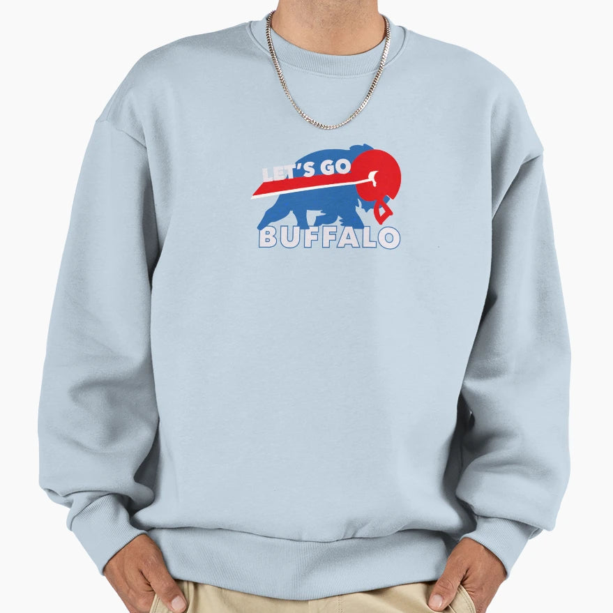 Buffalo Bills Sweatshirt - Custom Art Print for Adults - T-Shirt, Sweatshirt, Hoodie