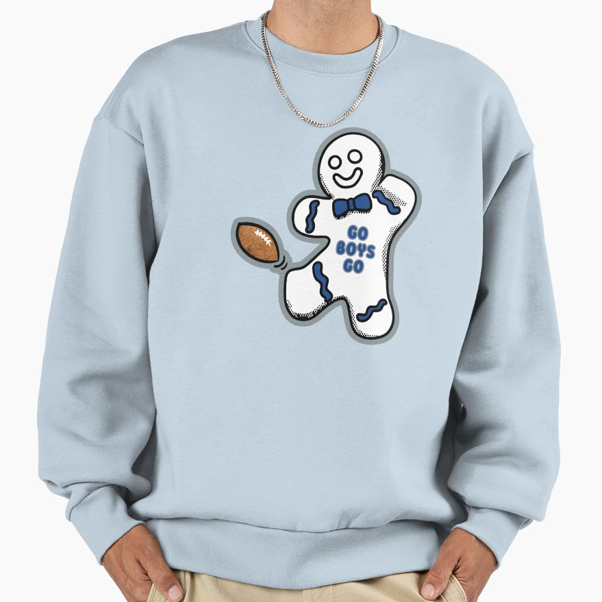 Dallas Cowboys Gingerbread Sweatshirt - Casual Everyday Wear Unisex - T-Shirt, Sweatshirt, Hoodie