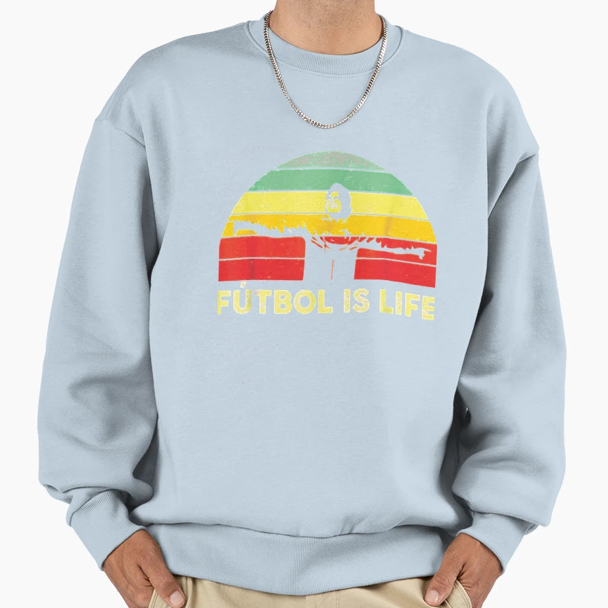 Wonderful Memory Futbol Is Life Sweatshirt - Minimalist Print for Adults - T-Shirt, Sweatshirt, Hoodie