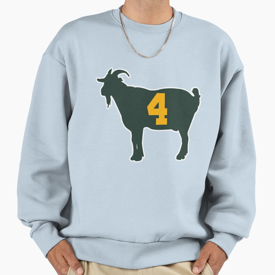Goat Brett Favre Sweatshirt - Graphic Print Men Women - T-Shirt, Sweatshirt, Hoodie