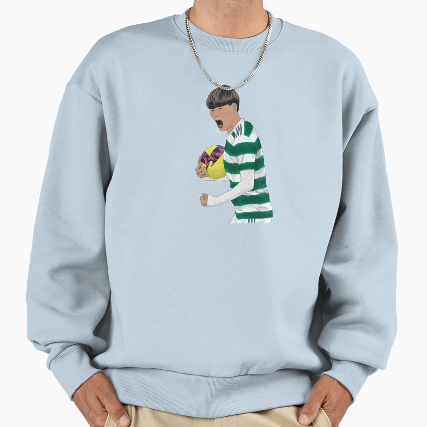 Kyogo Furuhashi Celebrating Ball Sweatshirt - Graphic Print Men Women - T-Shirt, Sweatshirt, Hoodie