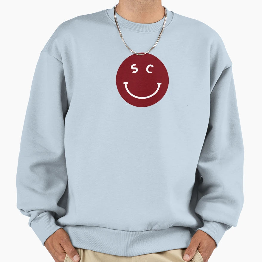 Smiley Face Sc Sweatshirt - Casual Everyday Wear Unisex - T-Shirt, Sweatshirt, Hoodie