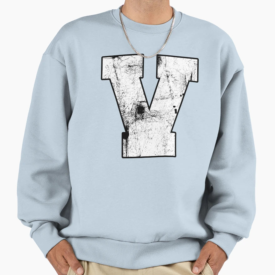 Letter V Initials Sweatshirt - Unique Graphic Unisex - T-Shirt, Sweatshirt, Hoodie