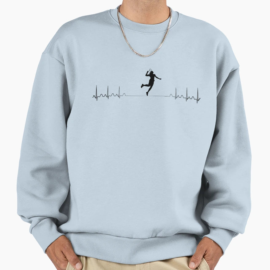 Heartbeat Tennis Gift Tennis Sweatshirt - Casual Everyday Wear Unisex - T-Shirt, Sweatshirt, Hoodie