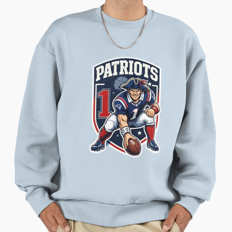 Patriots Warrior Sweatshirt - Streetwear Style for Adults - T-Shirt, Sweatshirt, Hoodie