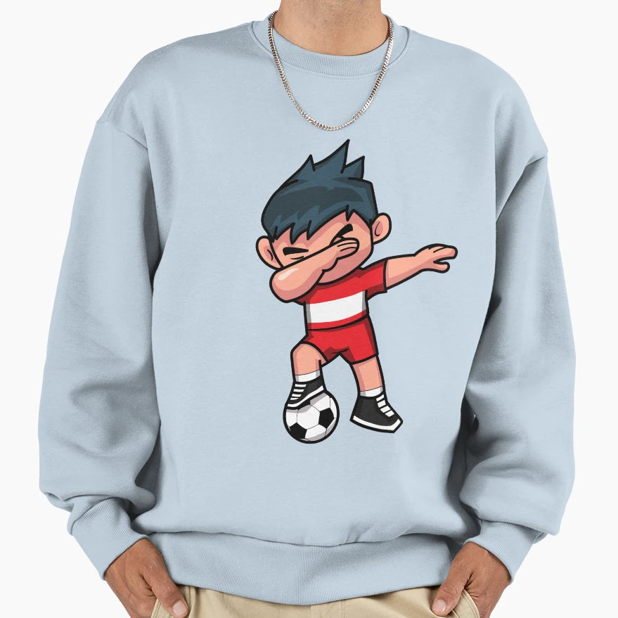 Soccer Dabbing Austria Sweatshirt - Novelty Apparel for Adults - T-Shirt, Sweatshirt, Hoodie
