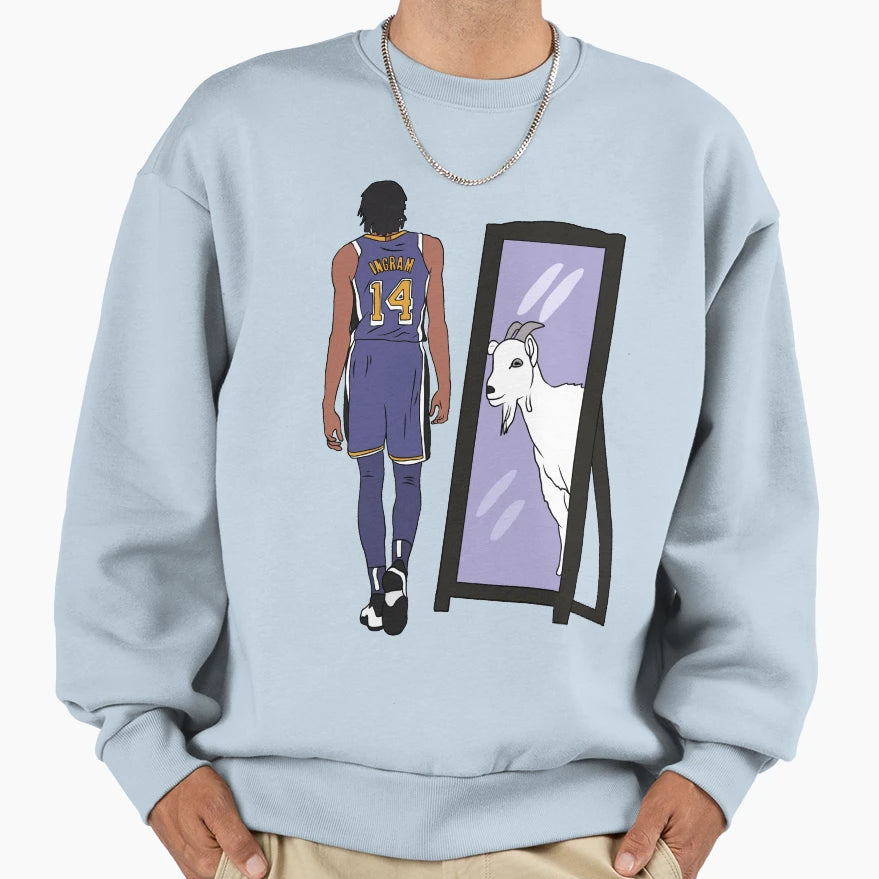 Brandon Ingram Mirror Goat La Sweatshirt - Aesthetic Graphic Men Women - T-Shirt, Sweatshirt, Hoodie