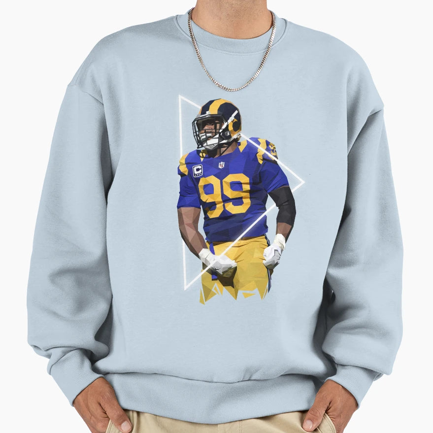 American Football Player Sweatshirt - Trendy Graphic Men Women - T-Shirt, Sweatshirt, Hoodie