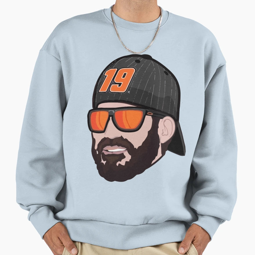 19 Jr Racer Sweatshirt - Fun Novelty Design for Adults - T-Shirt, Sweatshirt, Hoodie