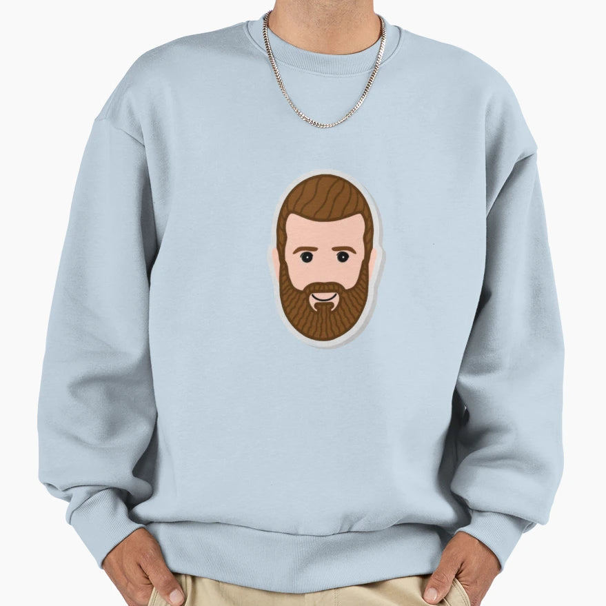 Bearded Philosopher Sweatshirt - Minimalist Print Unisex - T-Shirt, Sweatshirt, Hoodie