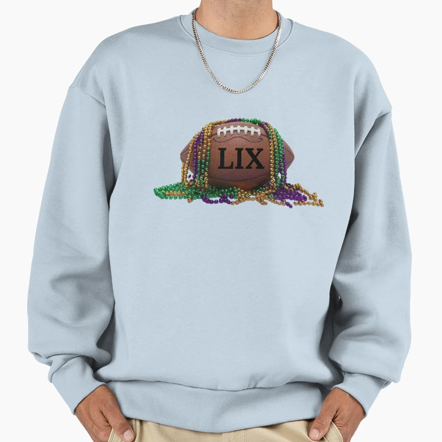 Mardi Gras And Football 2025 Sweatshirt - Casual Everyday Wear Men Women - T-Shirt, Sweatshirt, Hoodie