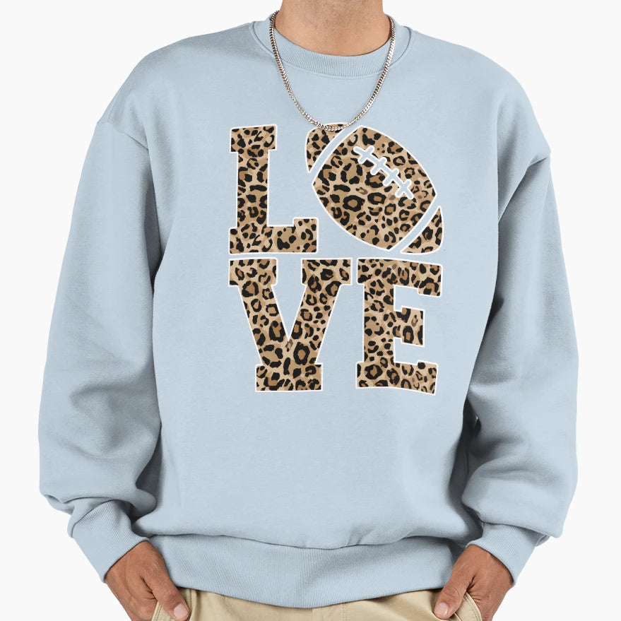 Football Gifts Leopard Sweatshirt - Casual Everyday Wear Men Women - T-Shirt, Sweatshirt, Hoodie