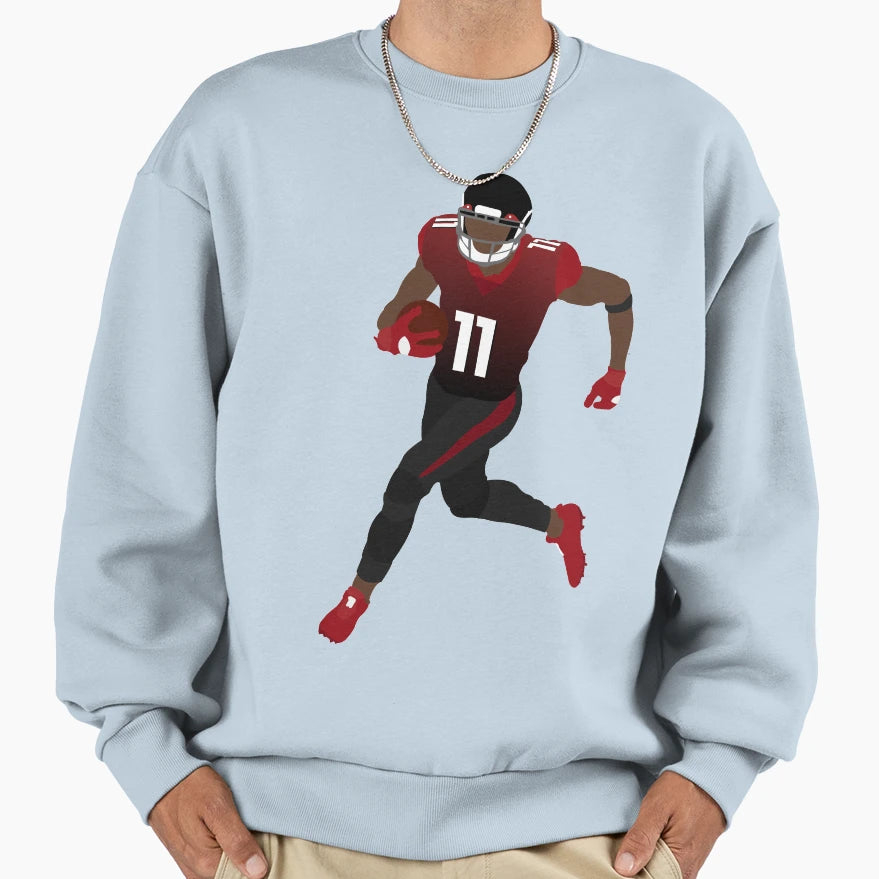 Atlanta Wide Receiver Sweatshirt - Graphic Print Unisex - T-Shirt, Sweatshirt, Hoodie