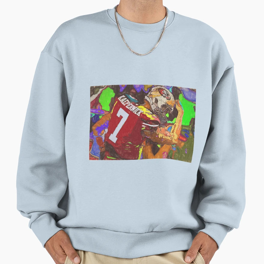 Colin Kaepernick Sketch Sweatshirt - Graphic Print Unisex - T-Shirt, Sweatshirt, Hoodie